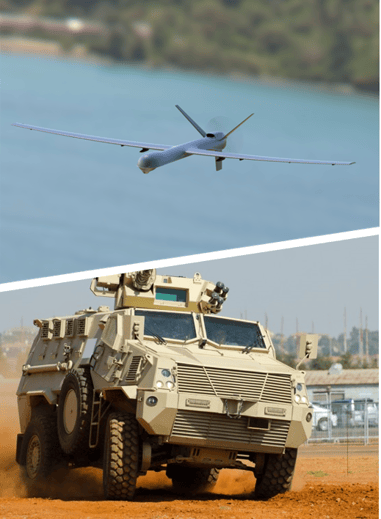 Drone and Land Vehicle