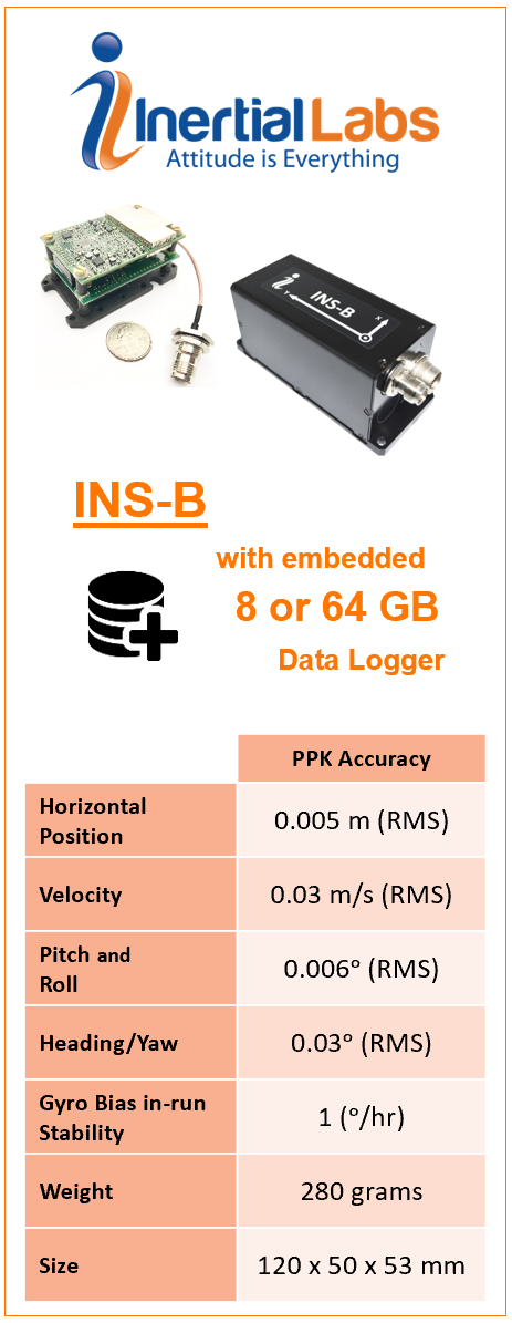 Direct Georeferencing For Photogrammetry Using Inertial Labs INS-B