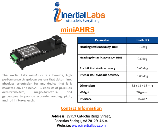 miniAHRS specs